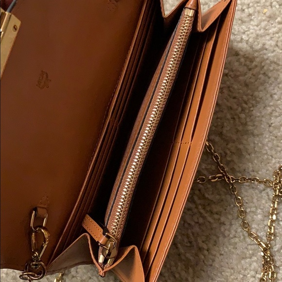MCM Aren Small Classic Visetos Canvas Crossbody Bag Cognac MCM CROSSBODY